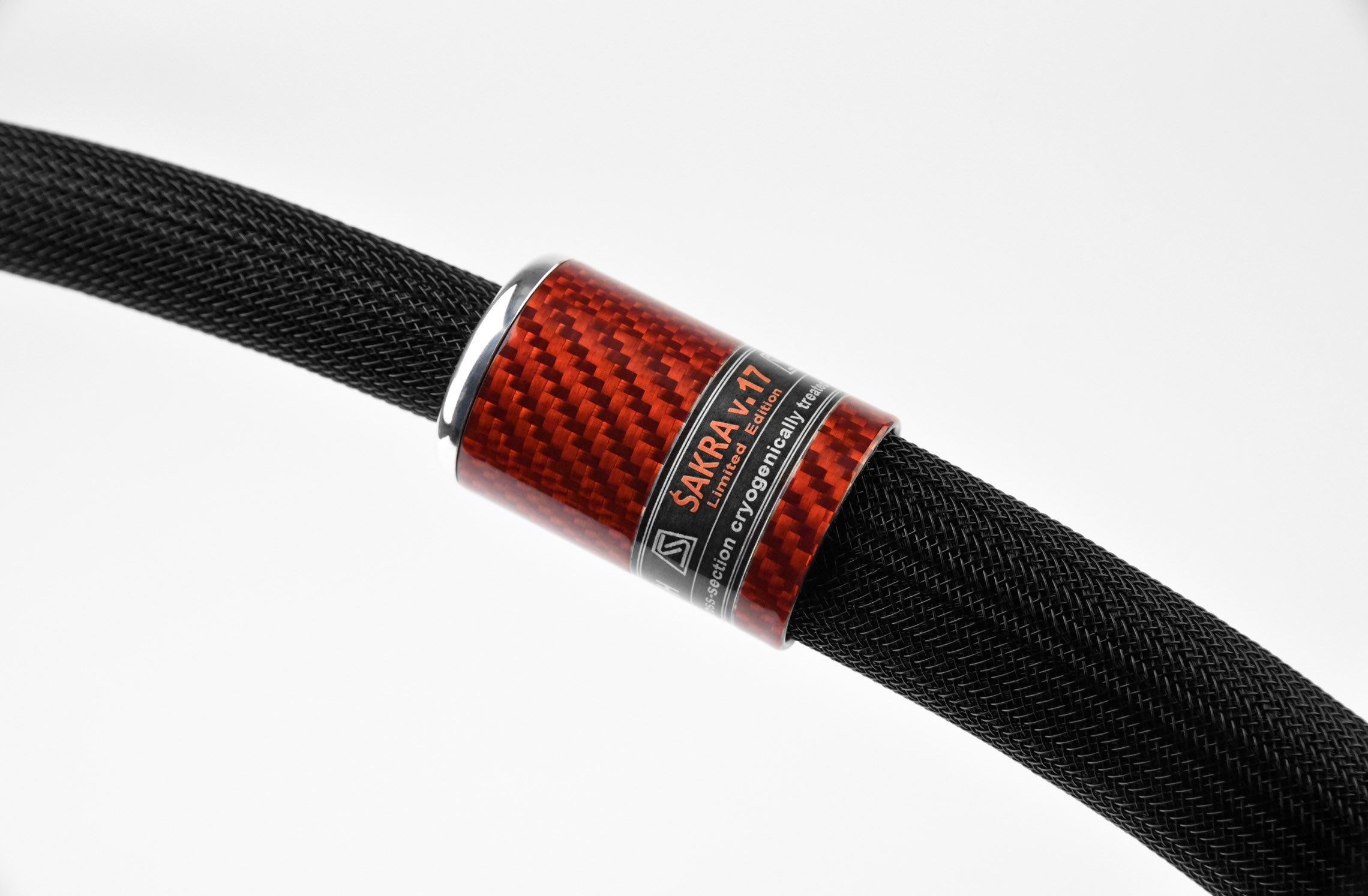 Sakra Conical End Red Carbon Fiber Polished Aluminum s7
